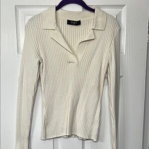 Source Unknown Cream V-Neck Sweater